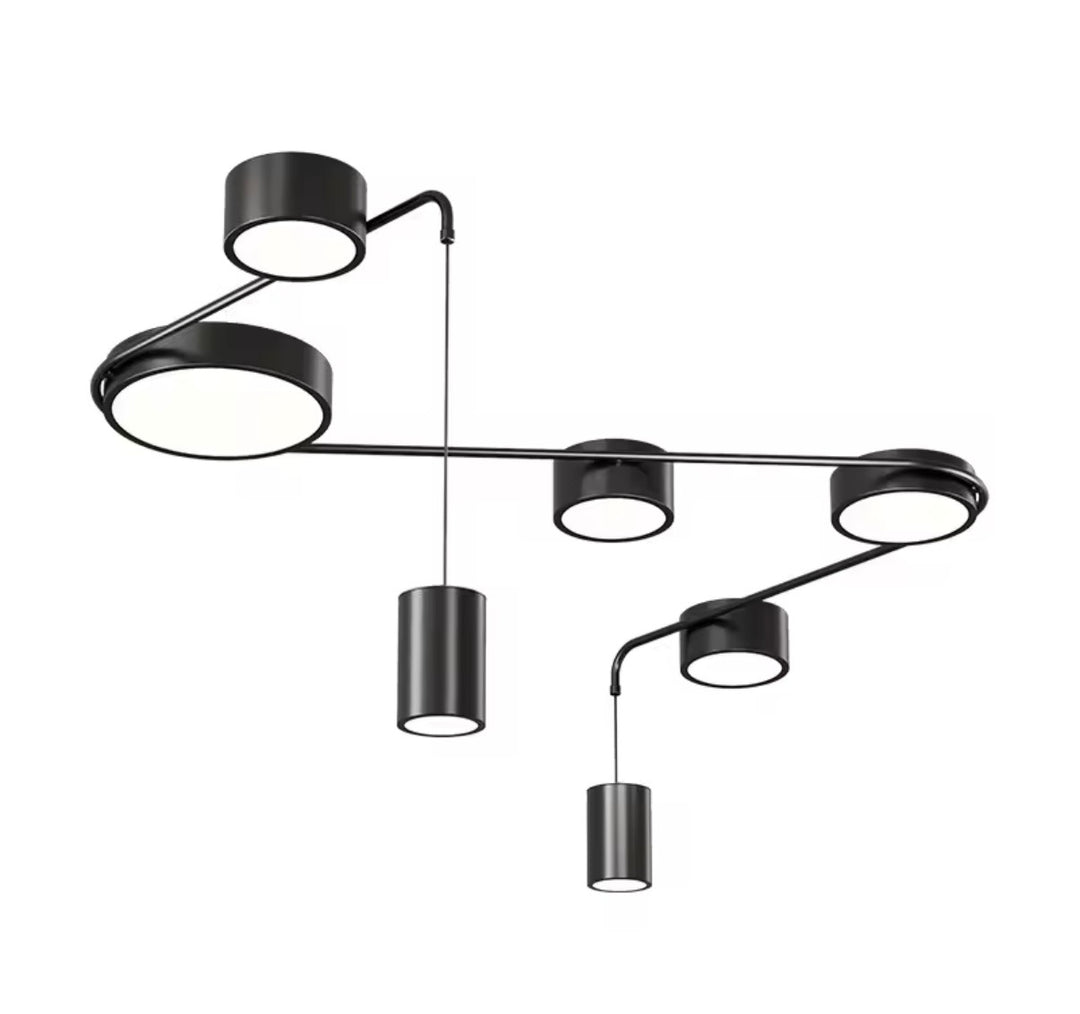 Plafoniera minimalista neagra Led Spot