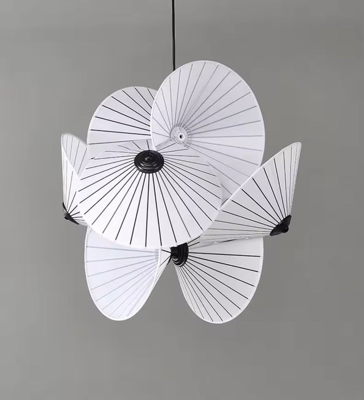 Lustra de design alb cu negru Seray