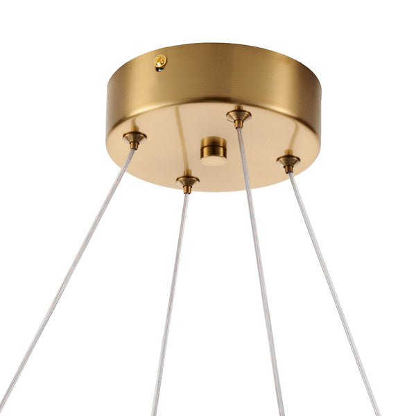 Lustra de design eleganta aurie cu petale albe Chic