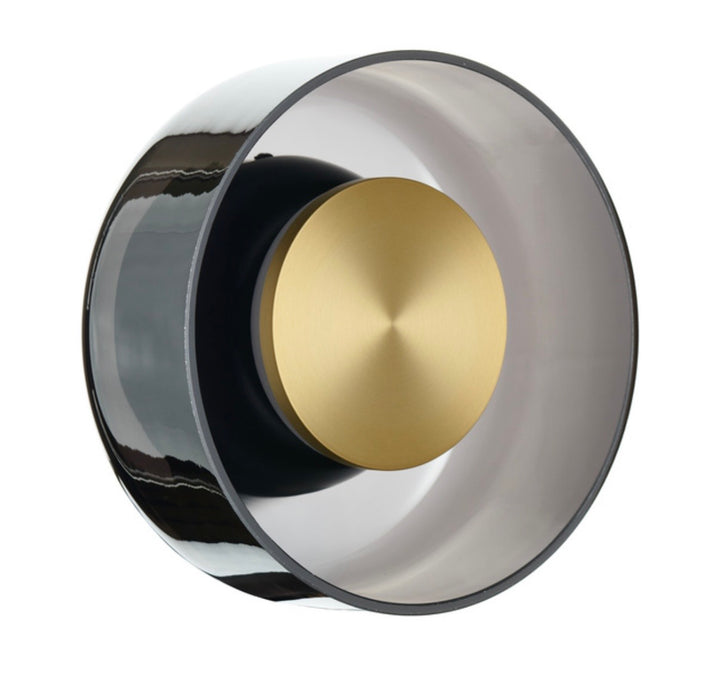 Aplica de perete rotunda sticla fumurie Donut18 Led Step