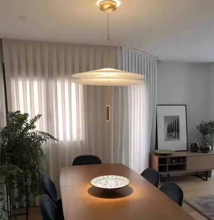 Lustra de design formata din discuri cu spot led Nordic Ufo
