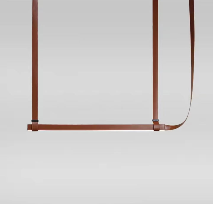 Suspensie design liniar din piele Minimal Led Belt