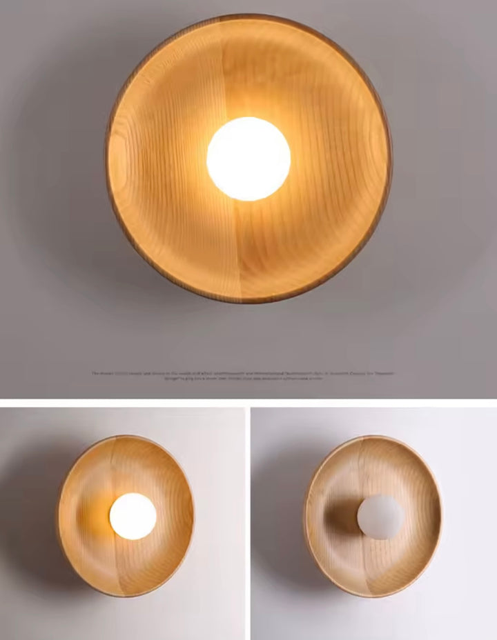 Aplica rotunda design Japandi Wood Hazel