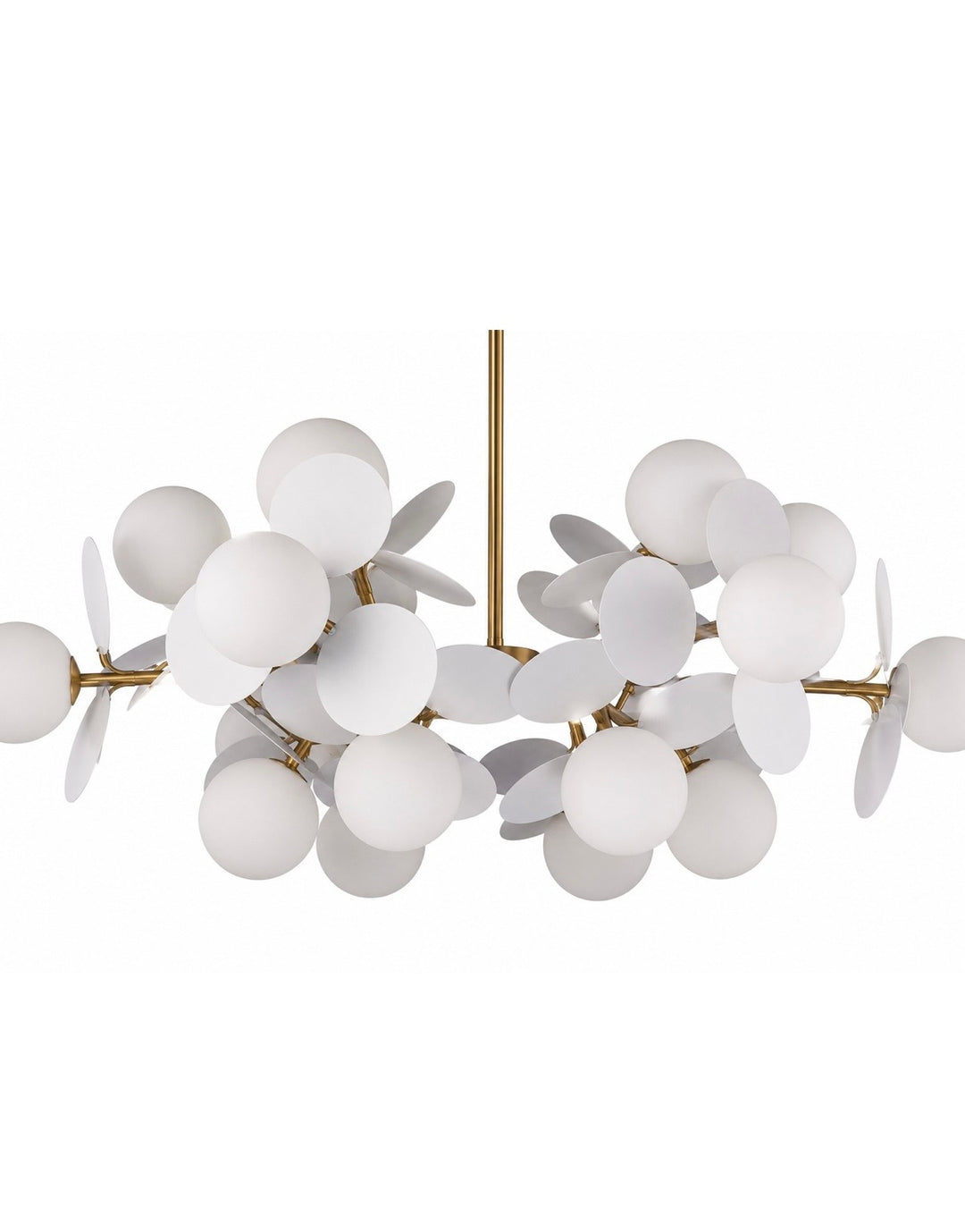 Lustra creativa auriu cu alb Chic 65cm