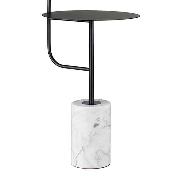 Lampadar led de design cu marmura si masura de cafea Vincent