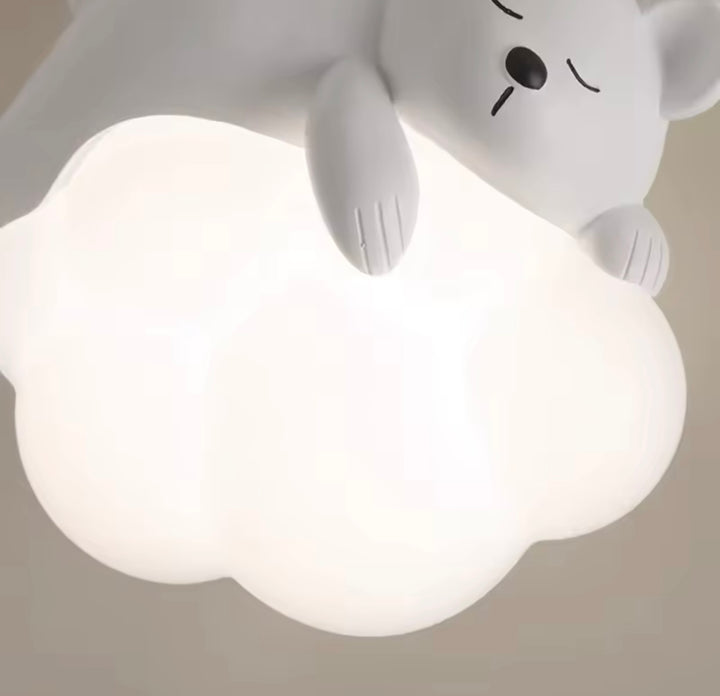 Aplica de perete copii Norisor Alb design creativ cu animalute