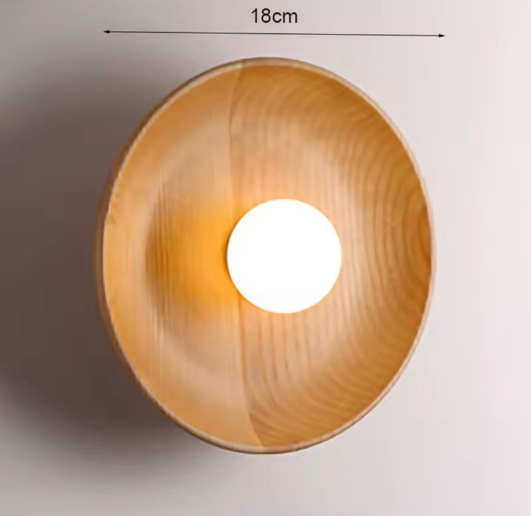 Aplica rotunda design Japandi Wood Hazel