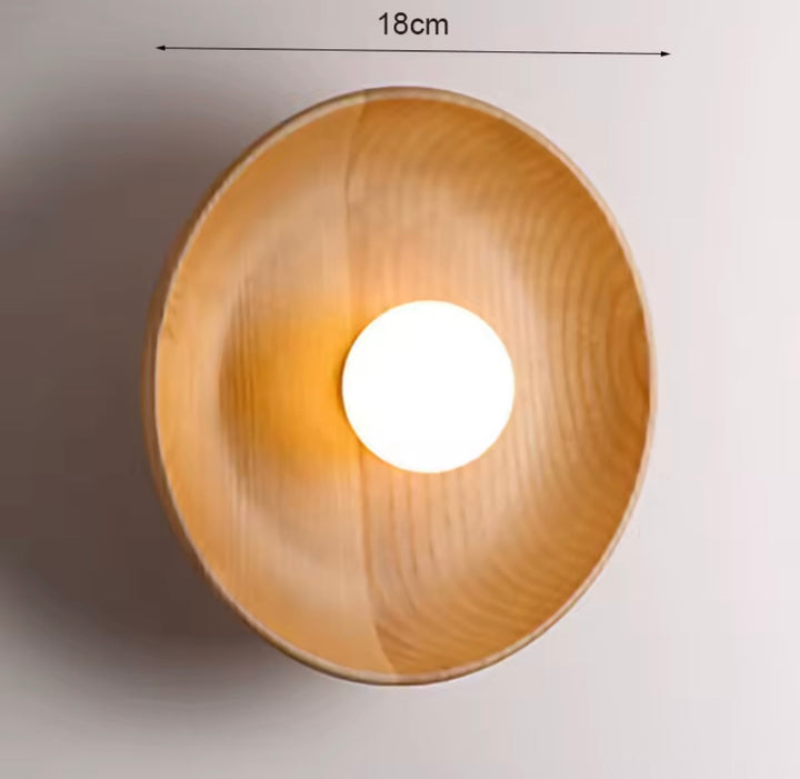 Aplica rotunda design Japandi Wood Hazel