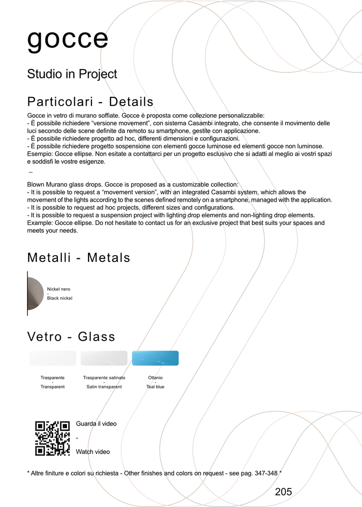 Pendul Gocce S1 by Twenty Brand Design