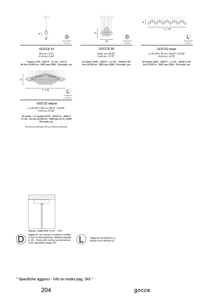Candelabru pentru front-desk-uri Gocce Linear by Twenty Brand Design
