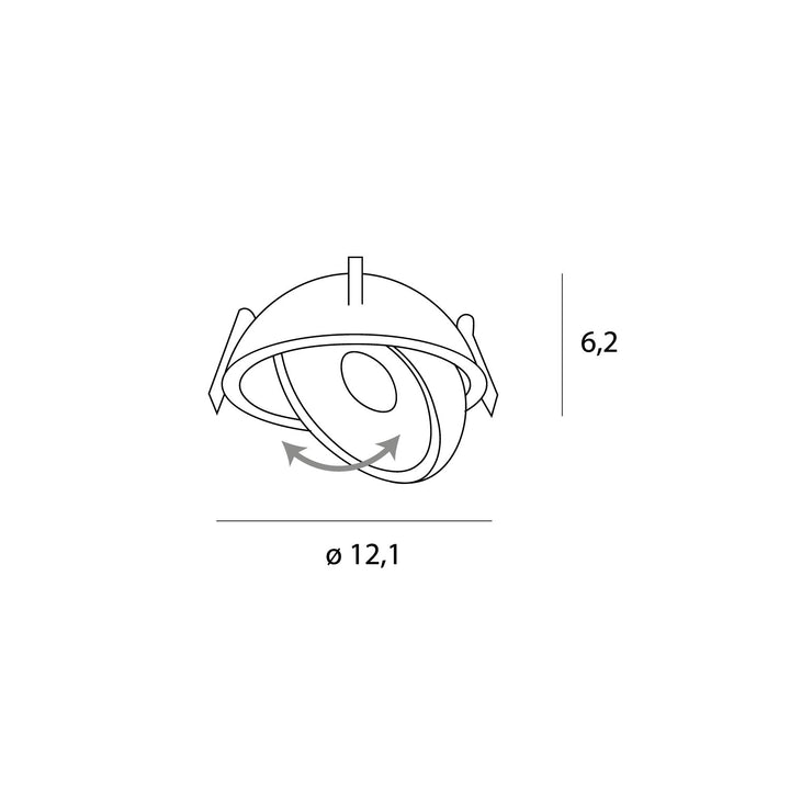 Spot incastrat Vector 10w alb Maxlight H0139