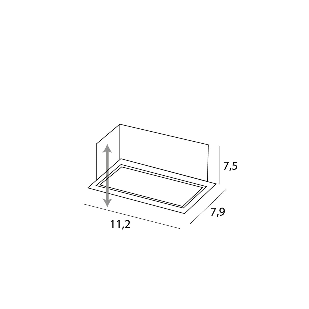 Spot incastrat Modular - nu include modulul led - Hm180 I Trafo Ht181 Maxlight H180.02