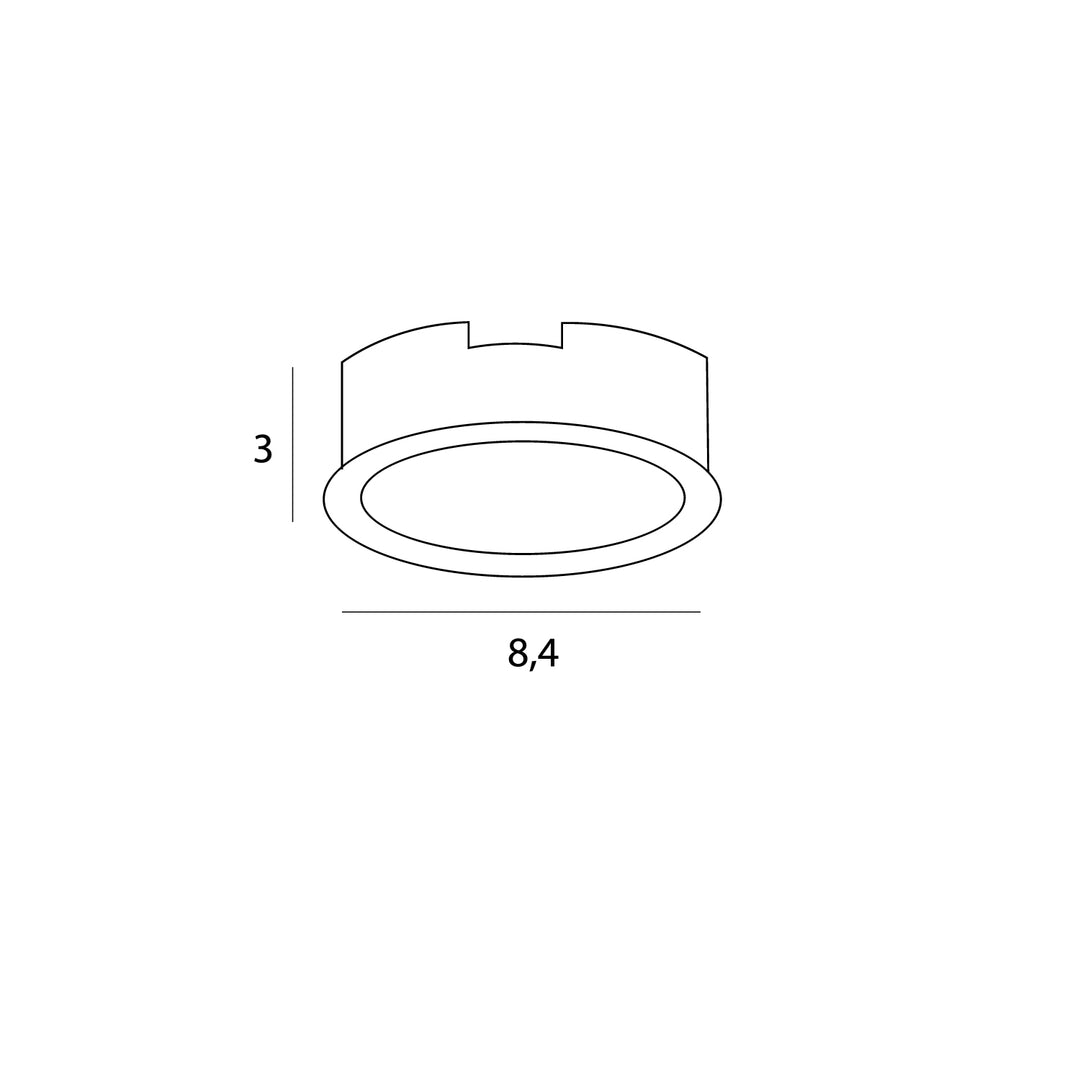 Rama pentru spot incastrat compatibil Hm190 I Trafo Ht190 Maxlight H190.01