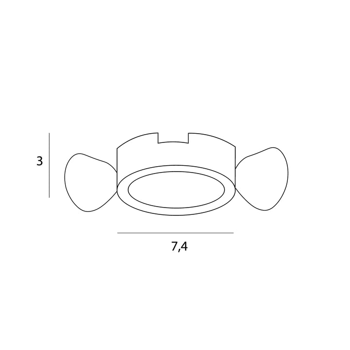 Rama pentru spot incastrat compatibil Hm190 I Trafo Ht190 Maxlight H190.02