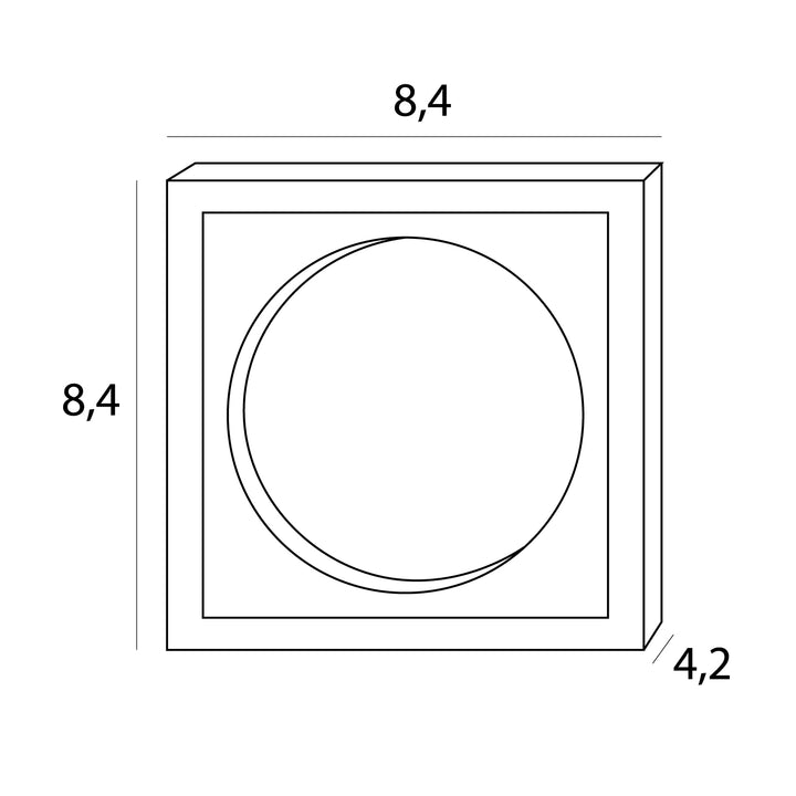 Rama pentru spot incastrat compatibil Hm190 I Trafo Ht190 Maxlight H190.03