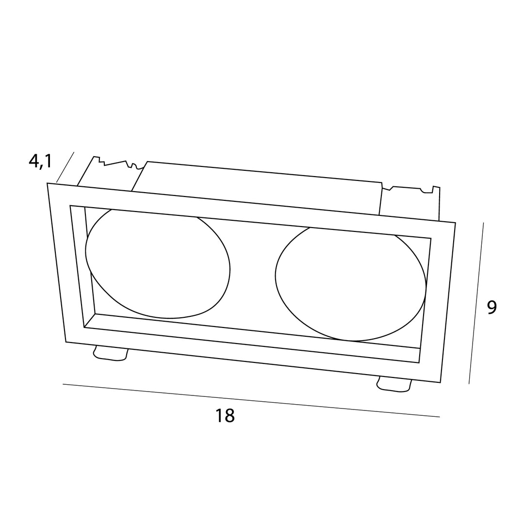 Rama pentru spot incastrat compatibil Hm190 I Trafo Ht190 Maxlight H190.05