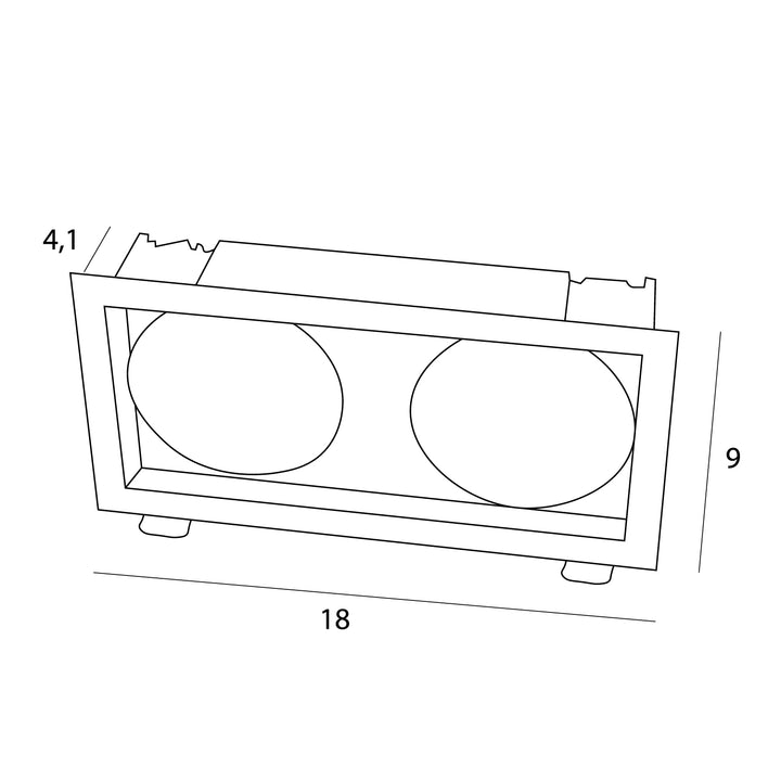 Rama pentru spot incastrat compatibil Hm190 I Trafo Ht190 Maxlight H190.05