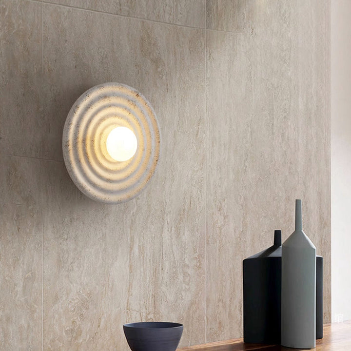 Aplica de perete alba design Japandi Komorobi