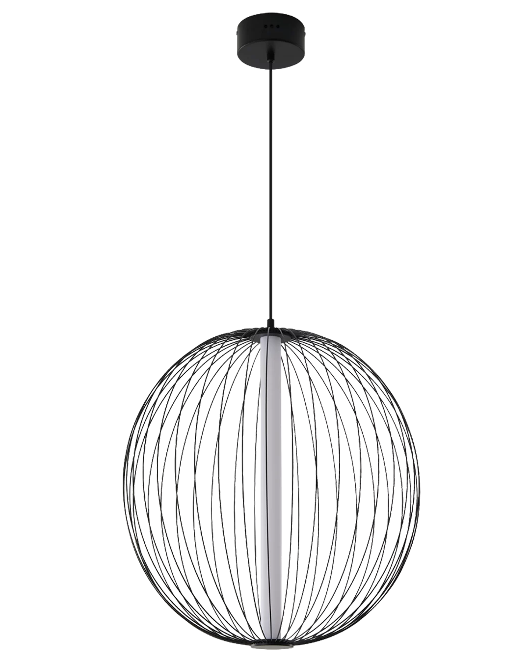 Lustra rotunda din metal negru  NELSON 31W MAXLIGHT P0677