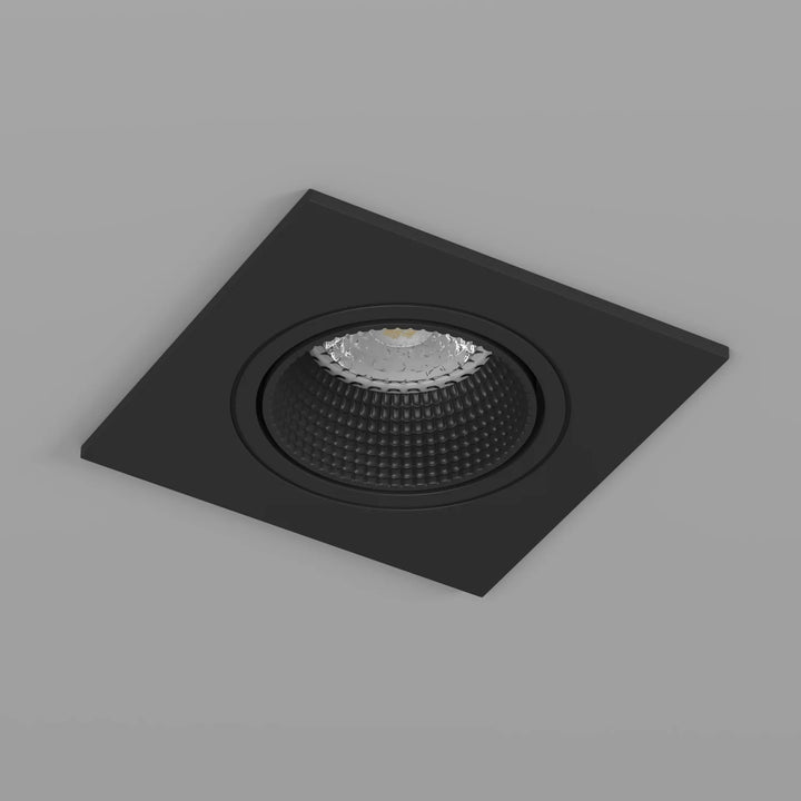 Spot incastrat patrat negru Rodvig