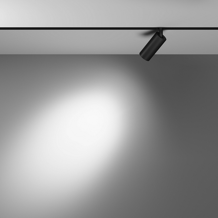 Spot modern pe sina negru Focus LED dimabil