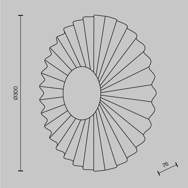 Aplica de perete rotunda alba/aurie Maytoni MOD233WL-L11BS3K