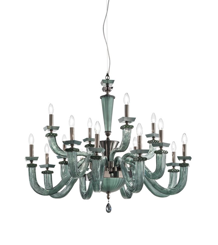 Candelabru Desiderio L8+4+4 by Euroluce