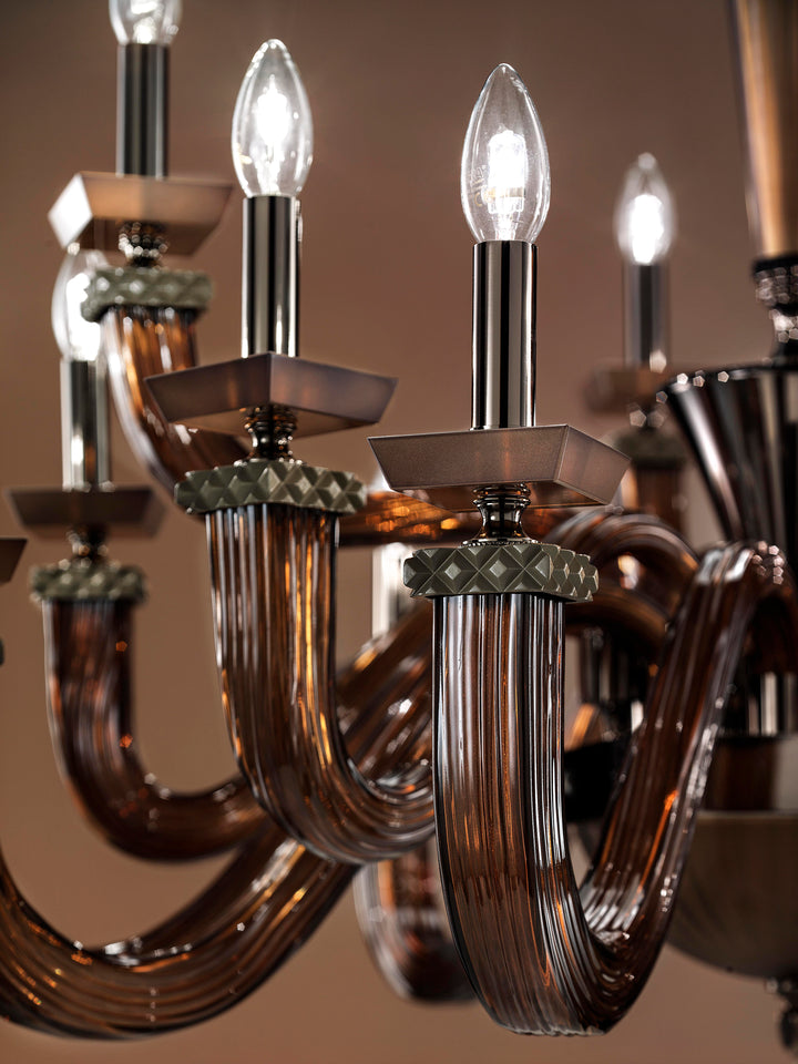 Candelabru Desiderio L8+4+4 by Euroluce
