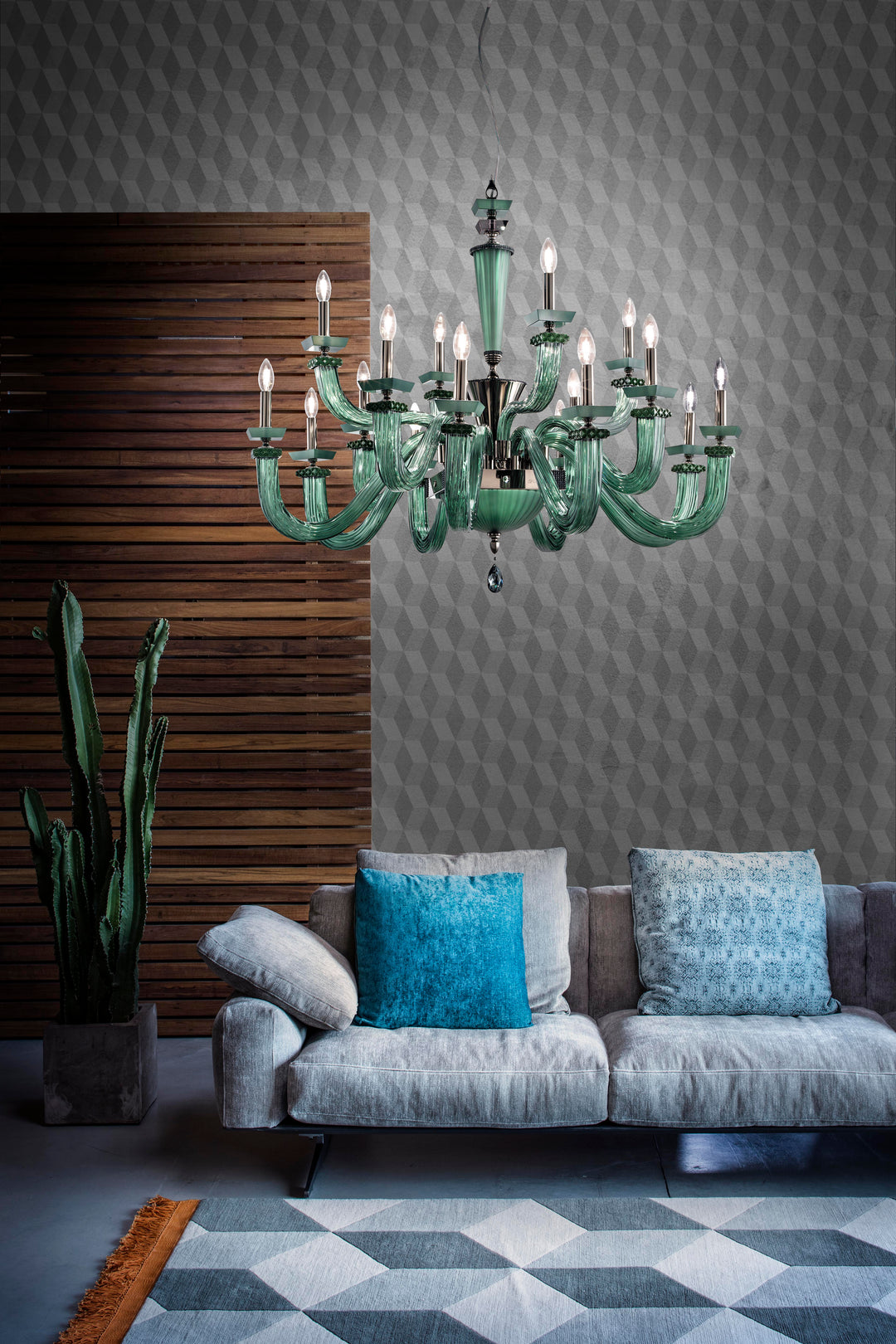 Candelabru Desiderio L8+4+4 by Euroluce