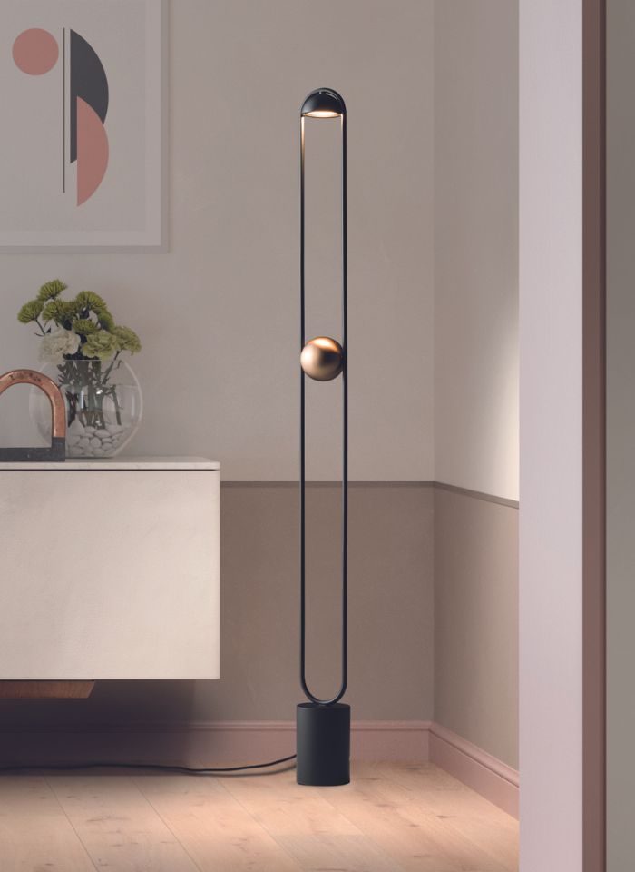 Lampadar cu sfera din metal Luppiter Stl 1 11