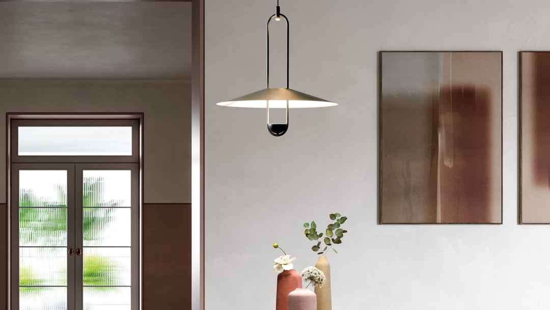 Pendul cu abajur in forma de palnie Luppiter
