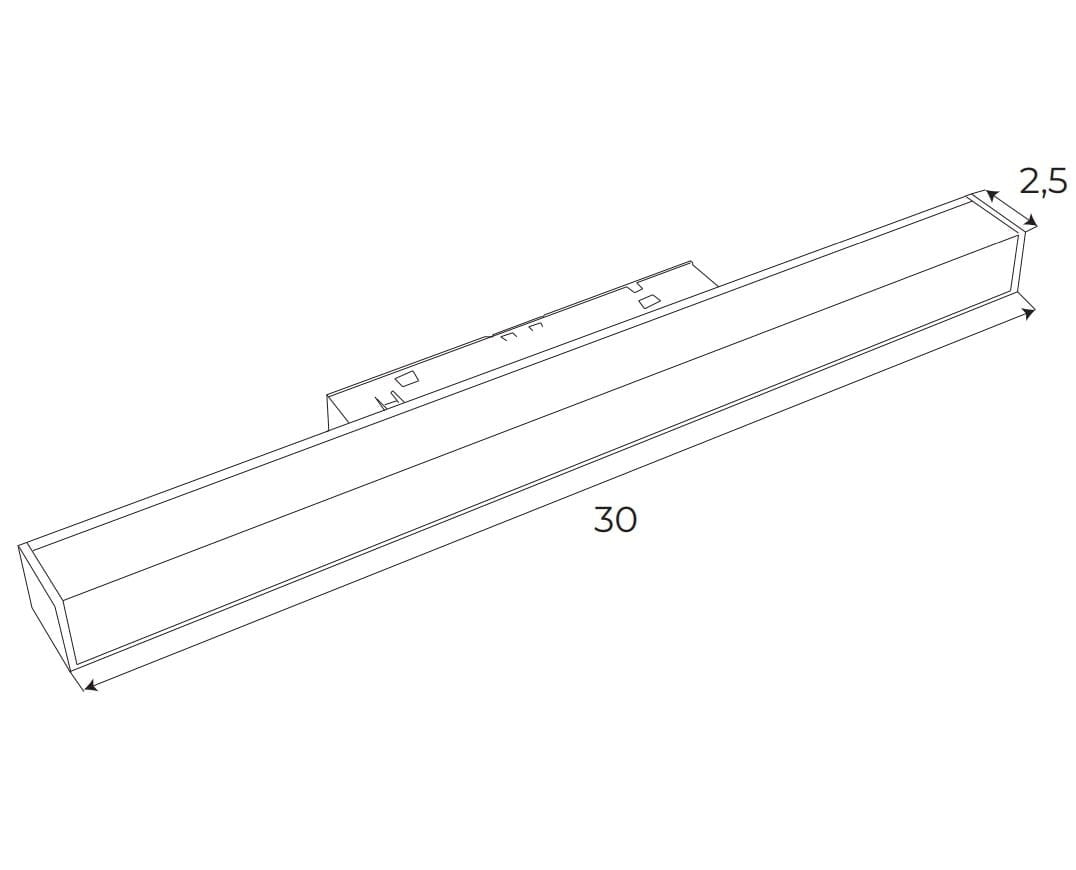 Spot Linear 30cm Zigbee Maxlight M0001Z Magnetic