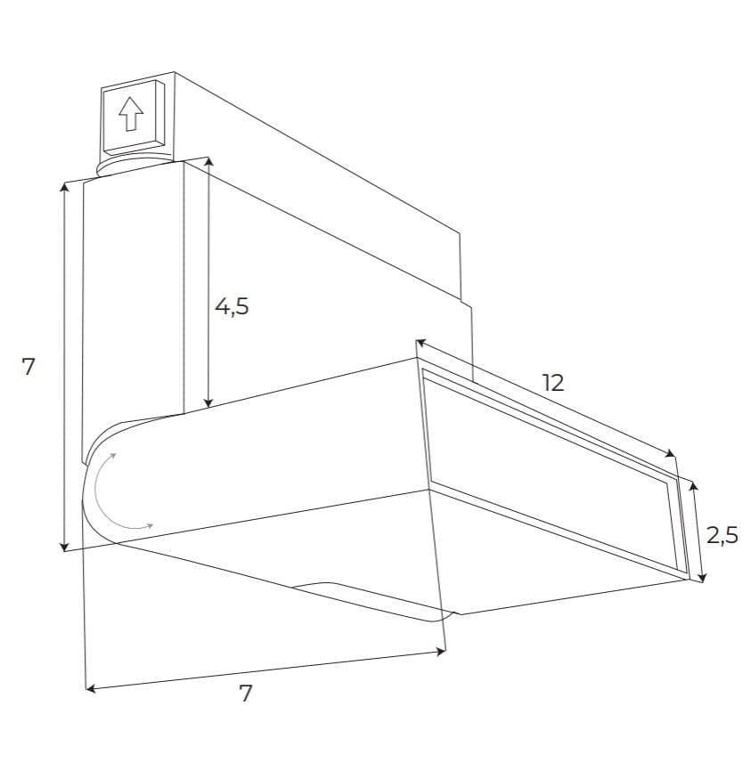 Maxlight M0007D Magnetic Linear Foldable Lamp Dali