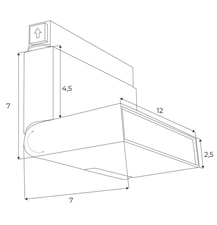 Maxlight M0007D Magnetic Linear Foldable Lamp Dali
