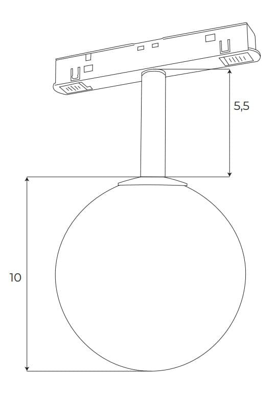 Spot fix Globe Dali Maxlight M0016D