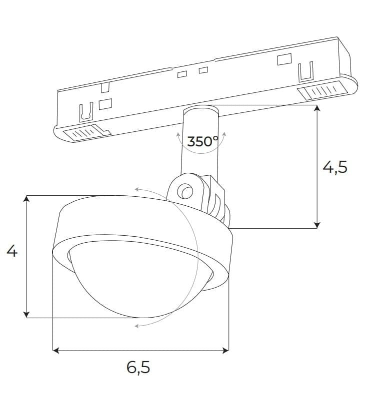 Spot magnetic On/Off Maxlight M0018N