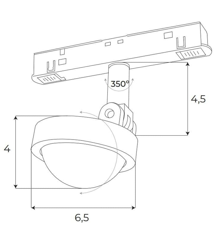 Spot magnetic On/Off Maxlight M0018N