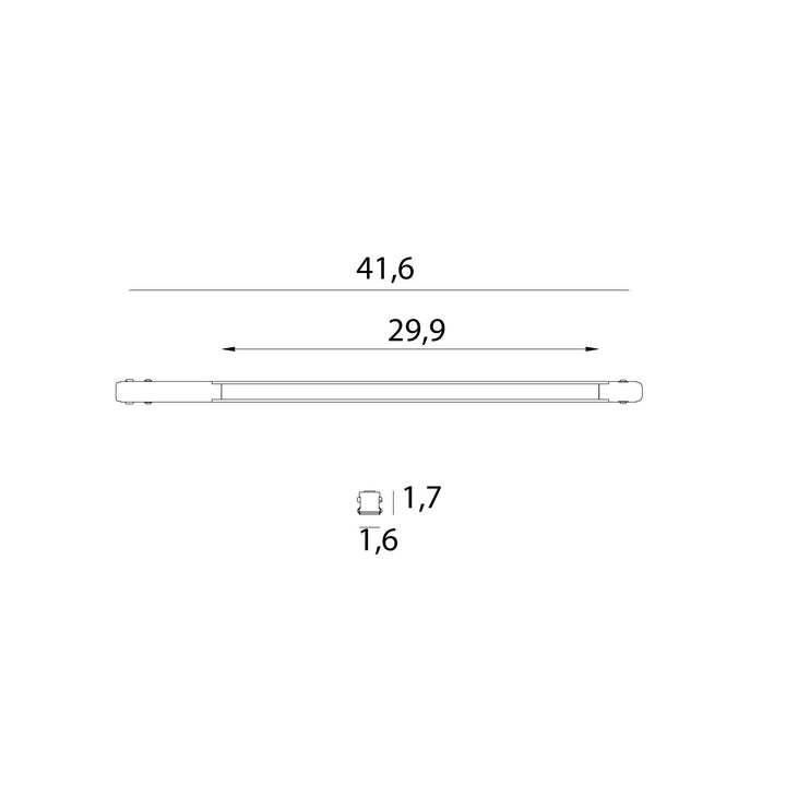 Spot liniar magnetic Flat 40cm Zigbee Maxlight M0056Z