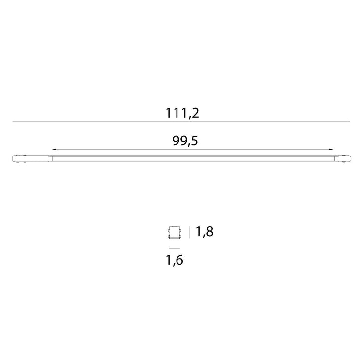 Spot liniar magnetic Flat 104cm On/Off Maxlight M0058N