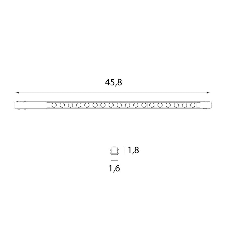 Spot liniar magnetic Flat Grid 48cm On/Off Maxlight M0060N