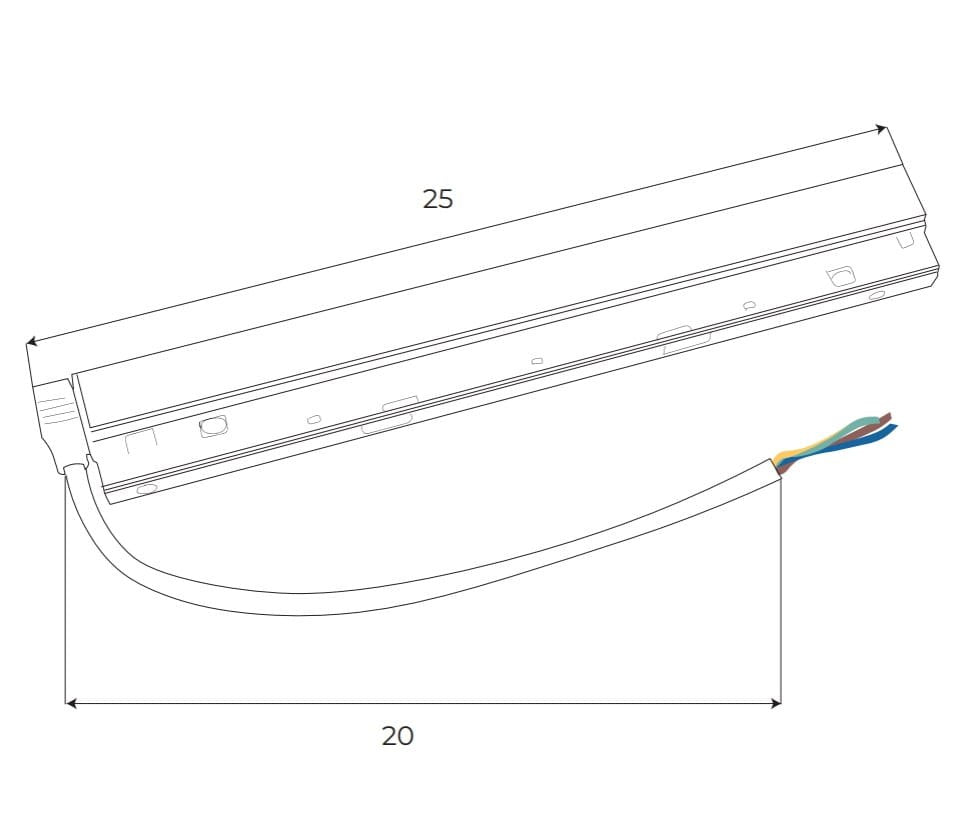 Sursa cu montaj pe sina 100W Dali Maxlight MA0006