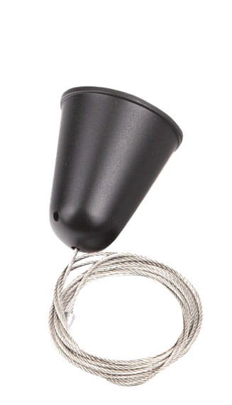 Cablu pentru suspendarea sinei 5m finisaj negru fara prindere Maxlight MHT1-P50-BK