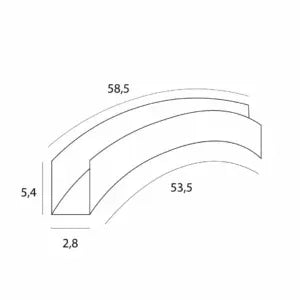 Sina neagra magnetica aplicata cu raza Maxlight MT0036