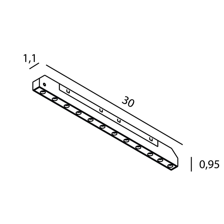 Spot linear grid 12W On/Off MAXLIGHT N0009N Micro11