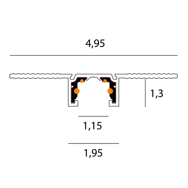 Sina incastrata 100 cm MAXLIGHT NT0001 Micro11