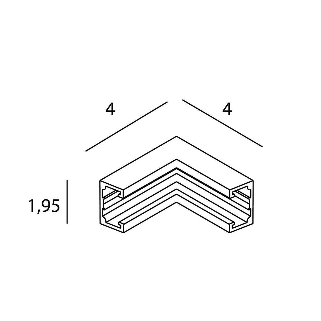 Conector de colt interior aplicat MAXLIGHT NT0009 Micro11