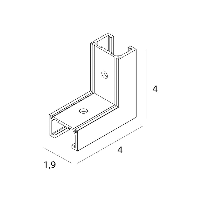 Conector de colt exterior aplicat MAXLIGHT NT0010 Micro11