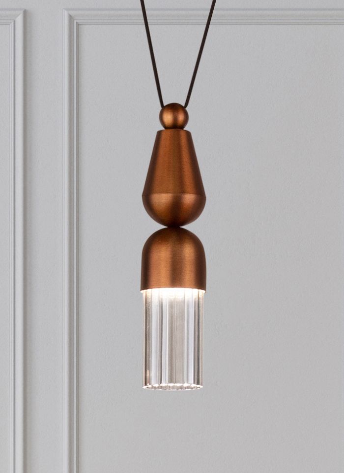 Pendul metal si sticla Nappe N7