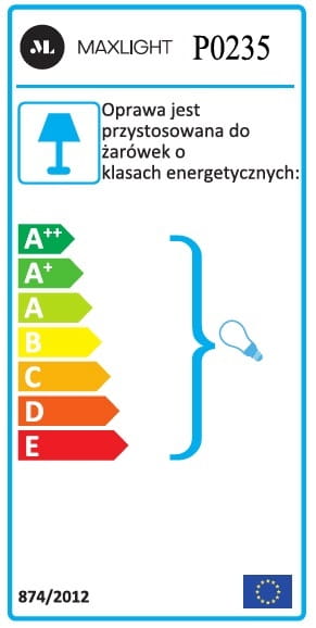 Pendul Drop alb Maxlight P0235