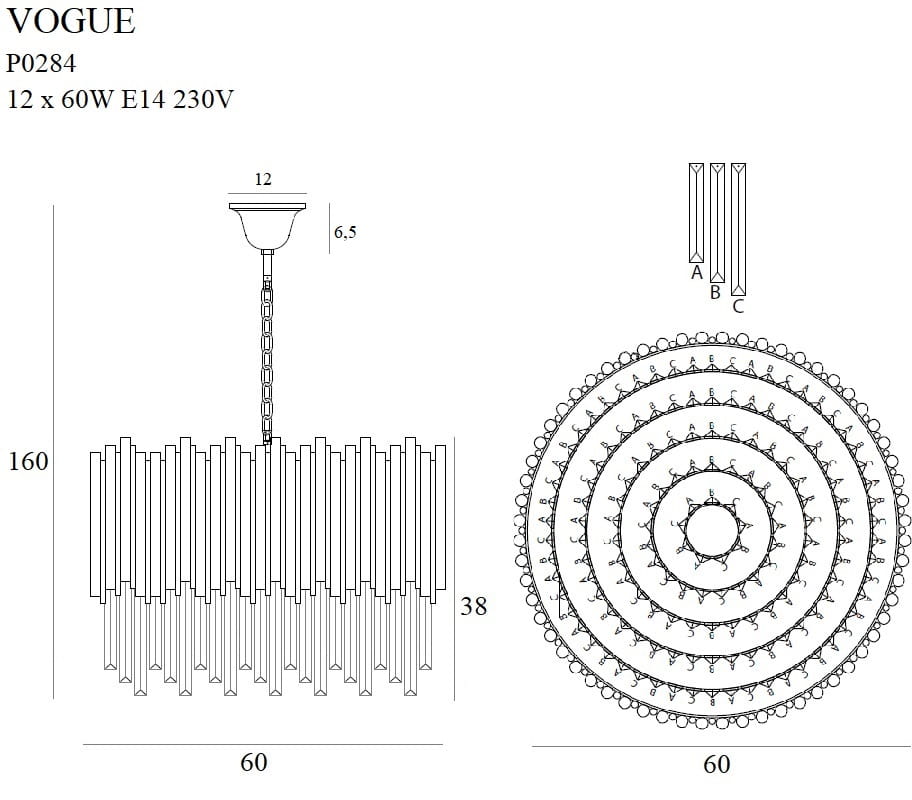 Candelabru VOGUE Maxlight P0284